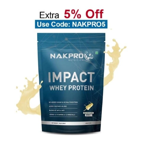 Nakpro Impact Whey Protein,  2.2 lb  Malai Kulfi 