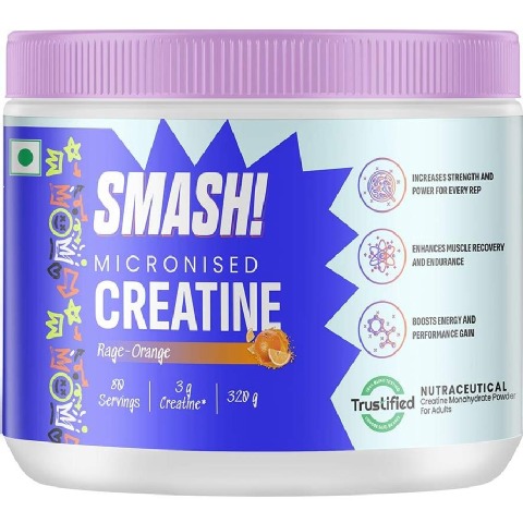 3 - Smash Micronised Creatine Monohydrate, Rage-Orange 0.71 lb