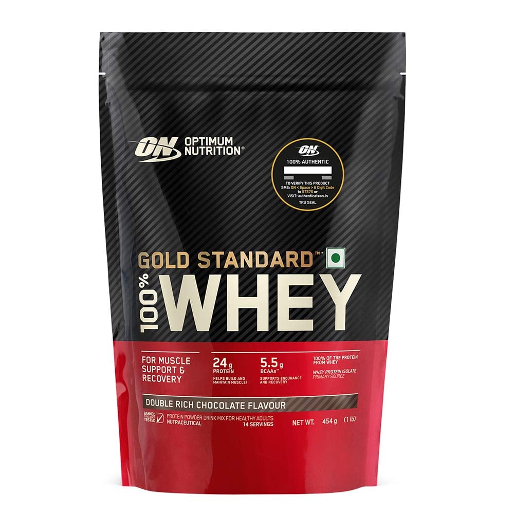 1 - ON (Optimum Nutrition) Gold Standard 100% Whey Protein,  1 lb  Double Rich Chocolate 