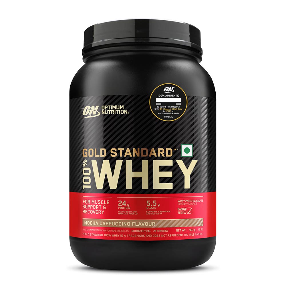 1 - ON (Optimum Nutrition) Gold Standard 100% Whey Protein,  2 lb  Mocha Cappuccino 
