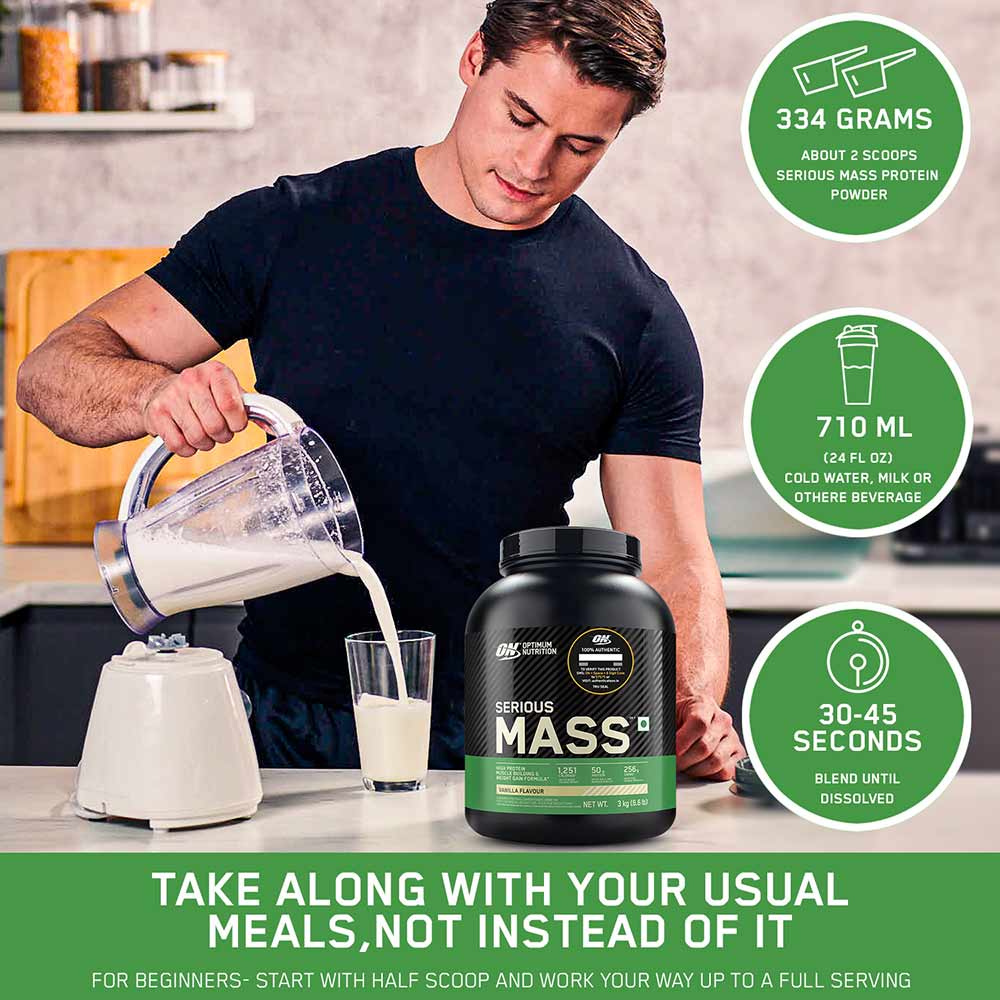 3 - ON (Optimum Nutrition) Serious Mass,  11 lb  Chocolate 