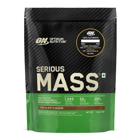 1 - ON (Optimum Nutrition) Serious Mass,  2.2 lb  Chocolate 