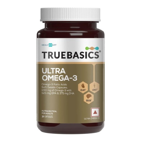 3 - TrueBasics Ultra Omega-3 (EPA 525mg & DHA 400mg),  30 capsules 