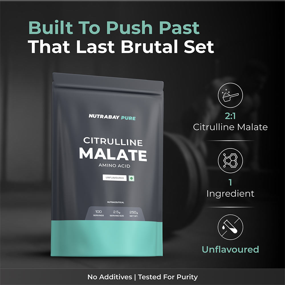 2 - Nutrabay Pure Citrulline Malate Amino Acid,  0.55 lb  Unflavoured 