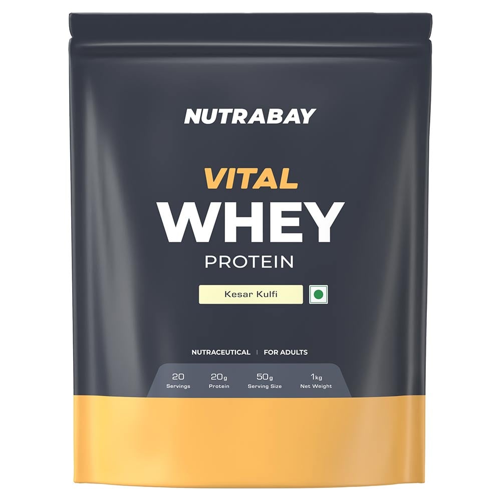 1 - Nutrabay Gold Vital Whey Protein,  2.2 lb  Kesar Kulfi 