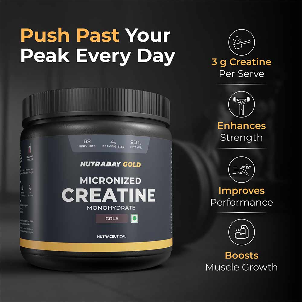 3 - Nutrabay Gold Micronised Creatine Monohydrate,  Cola  0.55 lb 