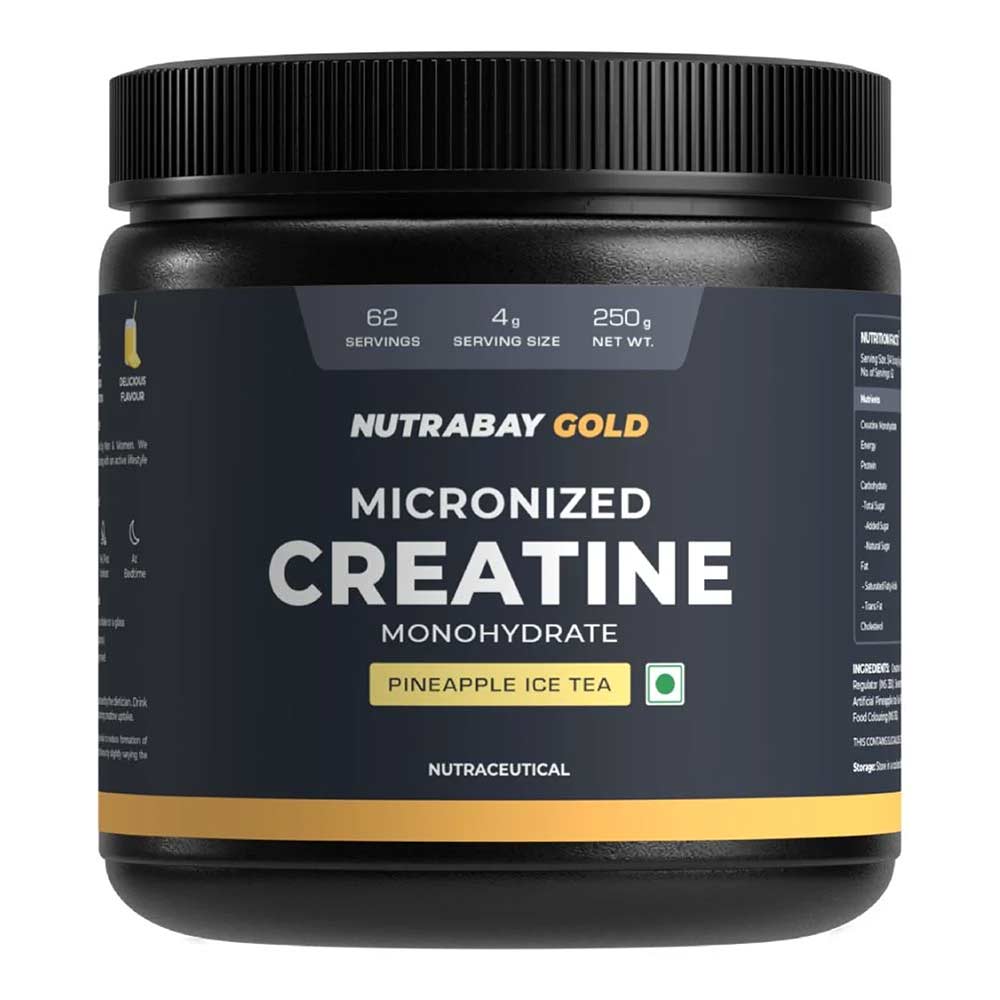 2 - Nutrabay Gold Micronised Creatine Monohydrate,  Pineapple Ice Tea  0.55 lb 