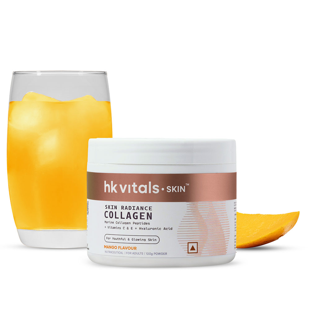 13 - HealthKart HK Vitals Skin Radiance Collagen,  100 g  Mango 