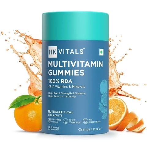 5 - HealthKart HK Vitals Multivitamin,  60 gummies  Orange 