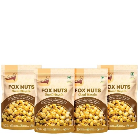 1 - TOKU MOKU Roasted Makhana,  Chaat Masala (Pack of 4)  55 g 