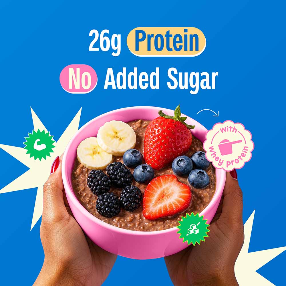 2 - Yogabar 26g High Protein Oats,  1 kg  Dark Chocolate 