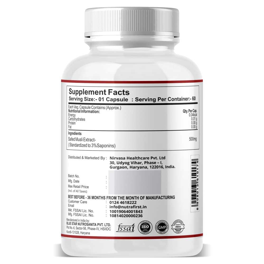 2 - NutraFirst Safed Musli Extract (500 mg),  180 capsules 