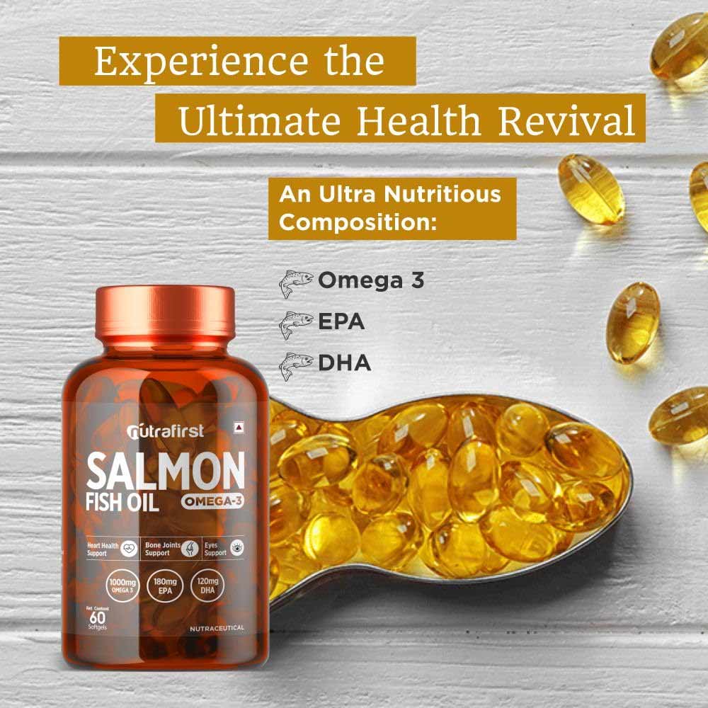 5 - NutraFirst Salmon Fish Oil,  120 softgels 