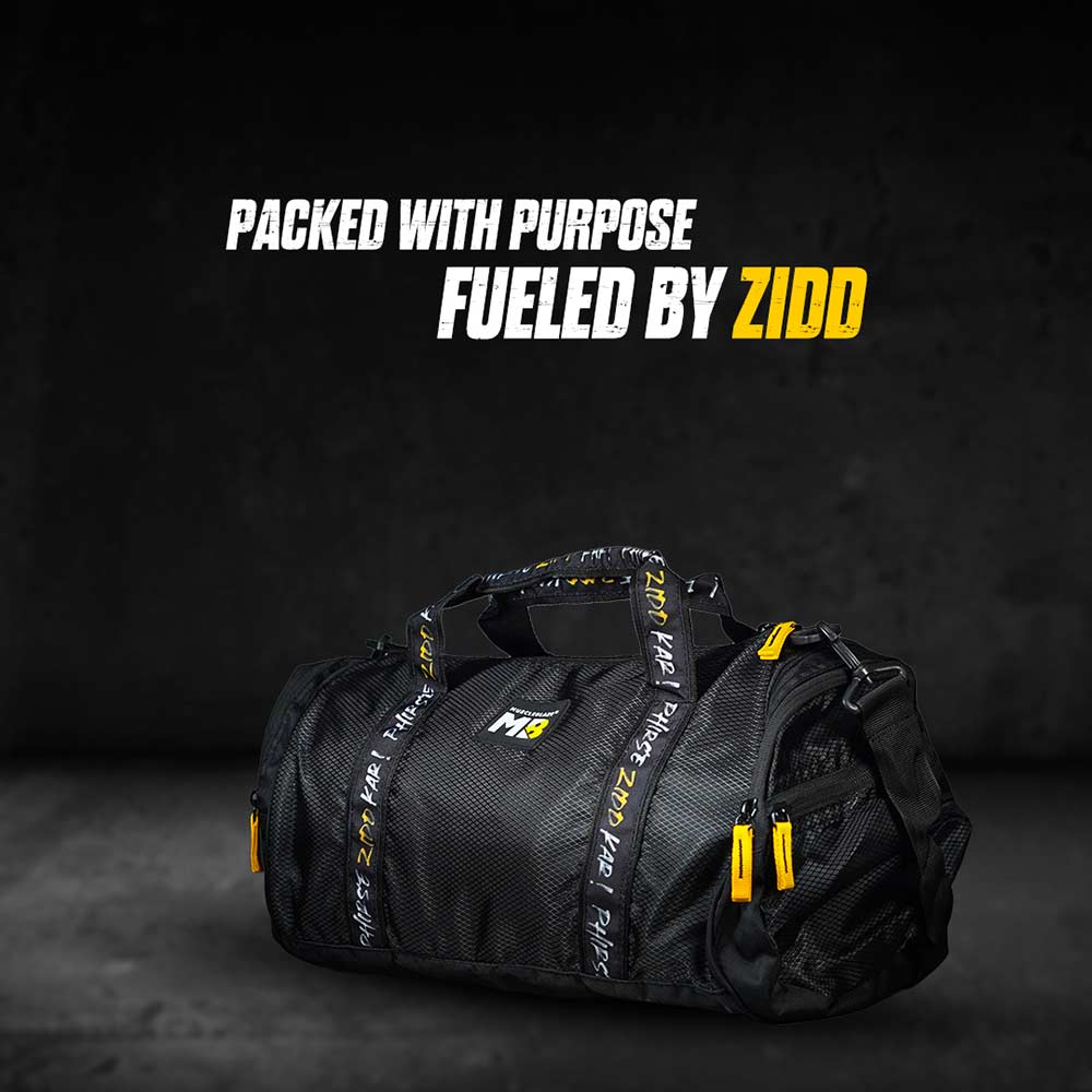 1 - MuscleBlaze Phirse Zidd Kar Gym Bag,  Black, 30L