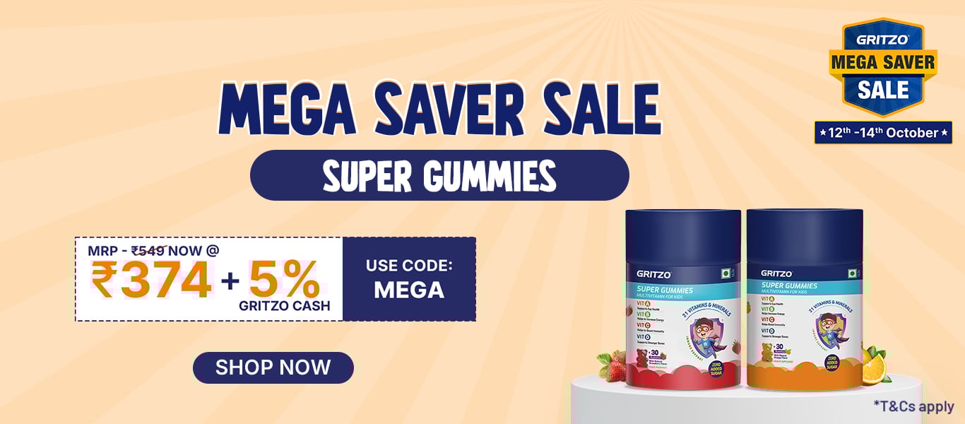 Flat Rs. 75 Off on Gritzo Gummies