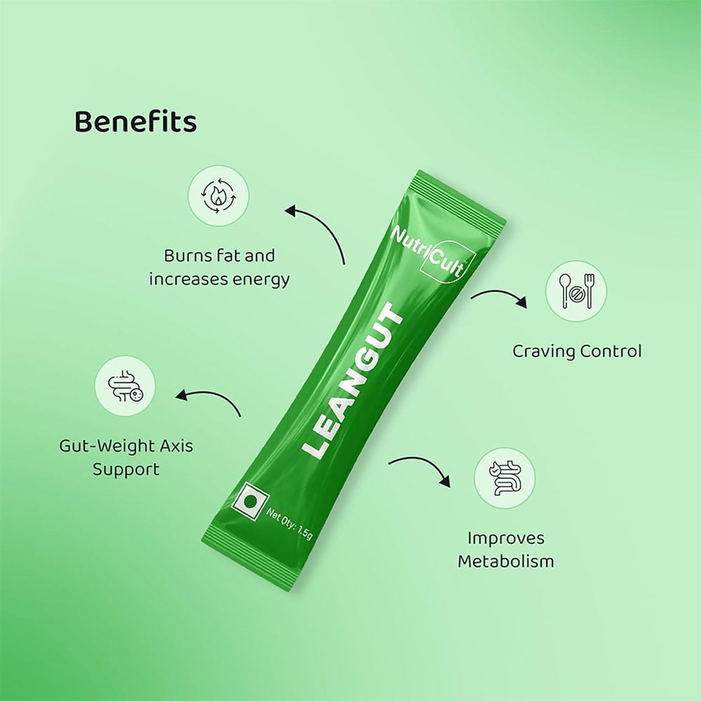 2 - NutriCult 18+ Billion CFU LeanGut,  30 Stick(s)  Blueberry 