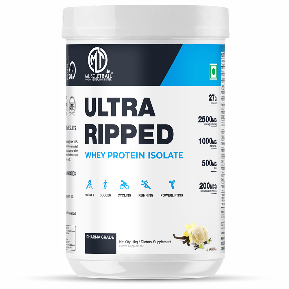 Muscle Trail Ultra Ripped Whey Protein Isolate, 2.2 lb Vanilla-image-15