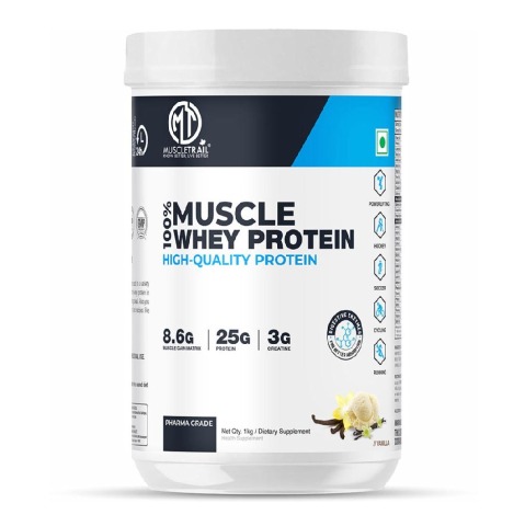 1 - Muscle Trail 100% Muscle Whey Protein, 2.2 lb Vanilla