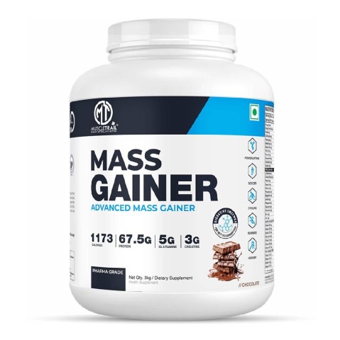 1 - Muscle Trail Advanced Mass Gainer,  6.6 lb  Kesar Kaju Pista 