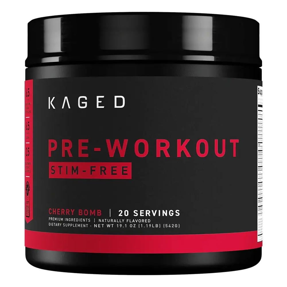 1 - Kaged Muscle Pre-Workout Stim-Free,  1.19 lb  Cherry Bomb 