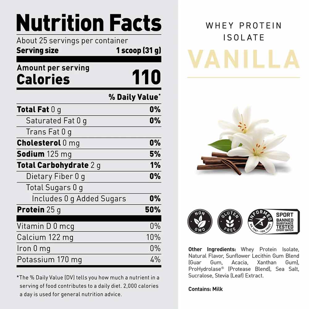3 - Kaged Muscle Whey Protein Isolate,  1.70 lb  Vanilla 
