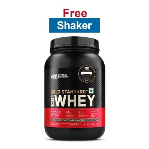 ON (Optimum Nutrition) Gold Standard 100% Whey Protein, 2 lb Double Rich Chocolate