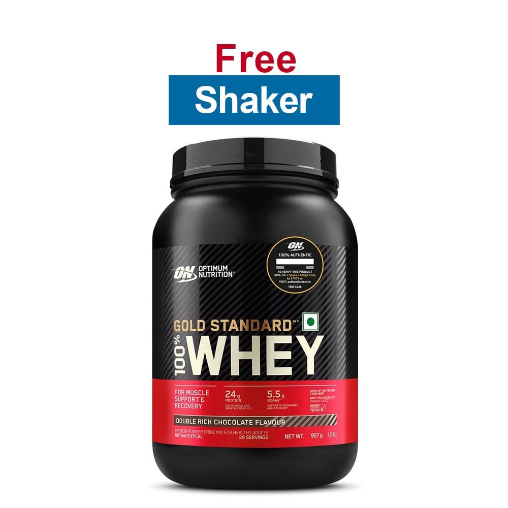 ON (Optimum Nutrition) Gold Standard 100% Whey Protein,  2 lb  Double Rich Chocolate 