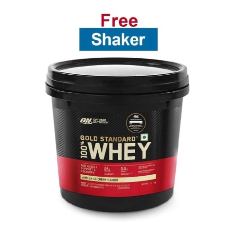 ON (Optimum Nutrition) Gold Standard 100% Whey Protein,  8.8 lb  Vanilla Ice Cream 