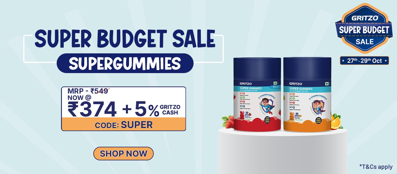 Flat Rs. 75 Off on Gritzo Gummies