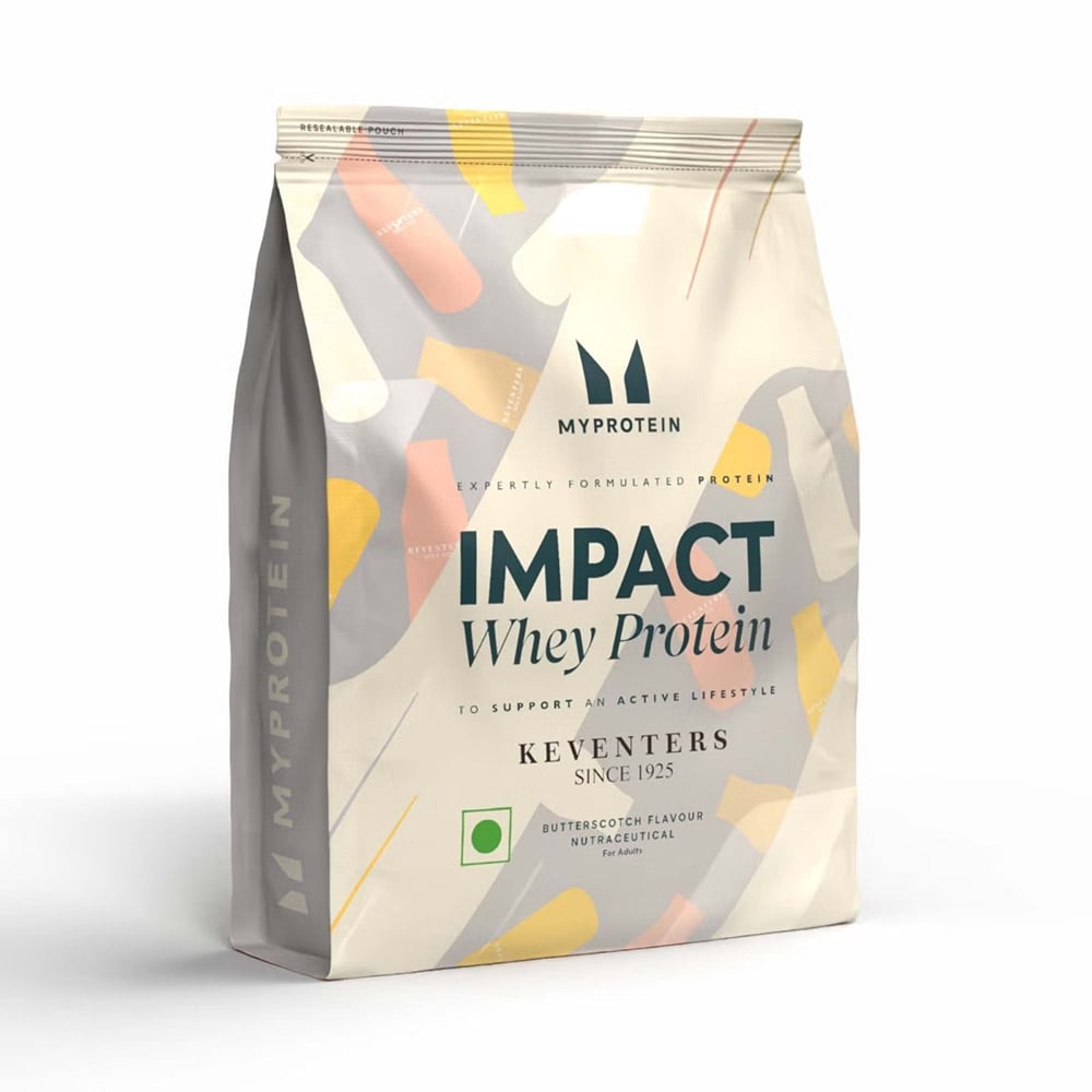 1 - Myprotein Impact Whey Protein,  5.5 lb  Keventers Butterscotch 