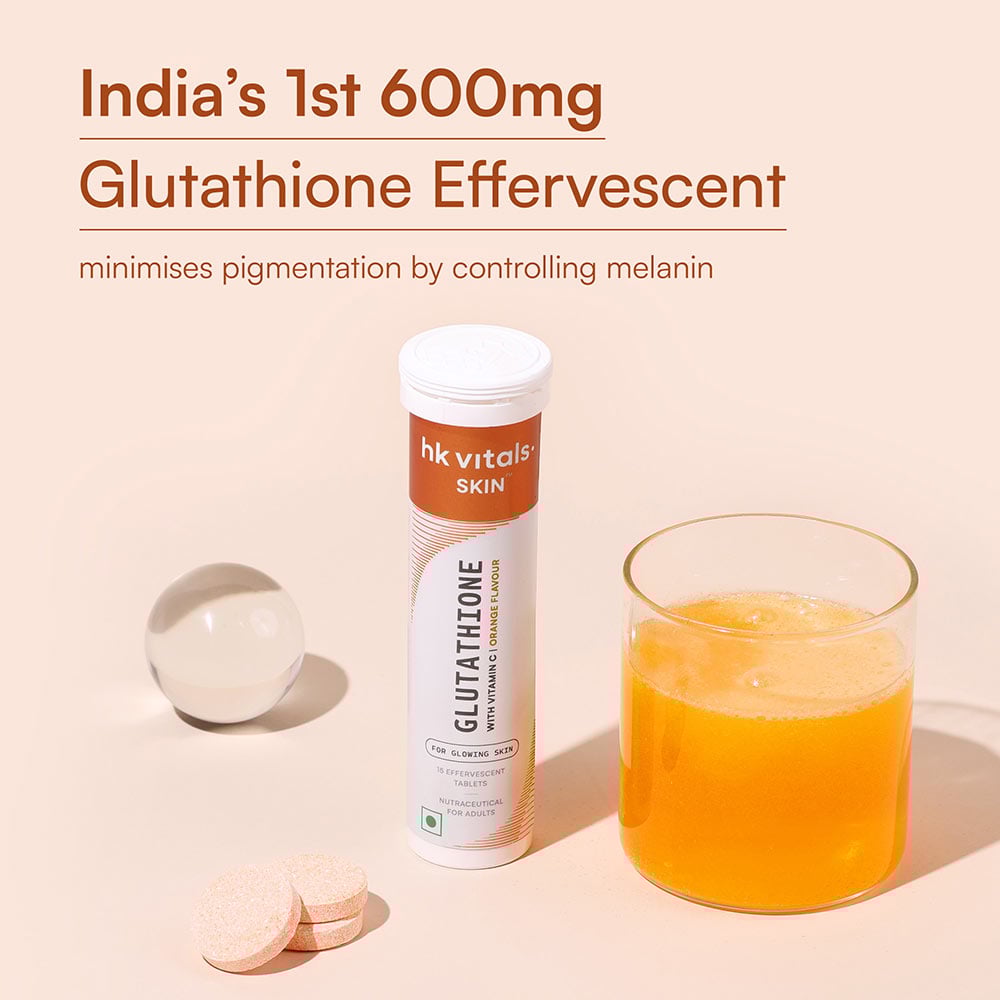 3 - HealthKart HK Vitals Glutathione Effervescent,  Orange  30 tablet(s)