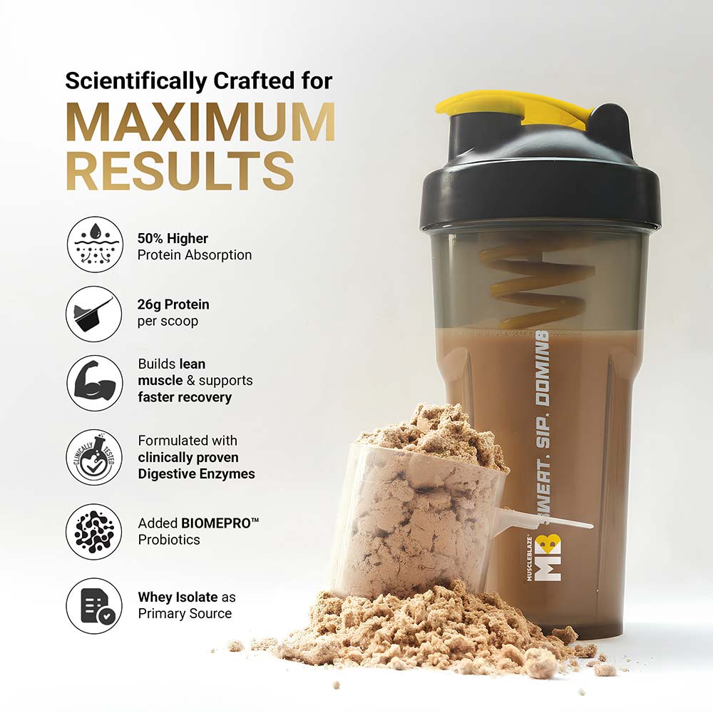 9 - MuscleBlaze Biozyme Gold 100% Whey,  8.8 lb  Double Rich Chocolate