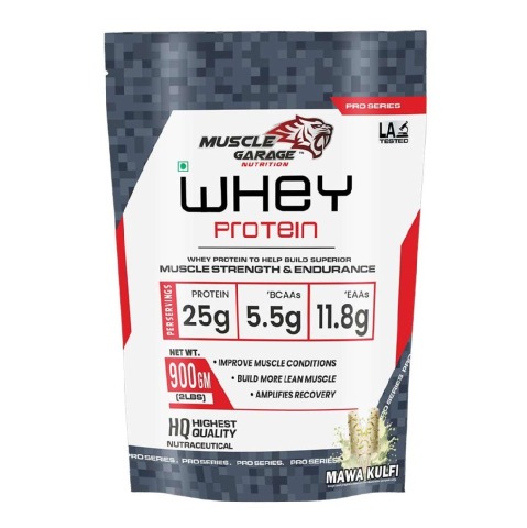 1 - Muscle Garage Whey Protein,  2 lb  Mawa Kulfi 
