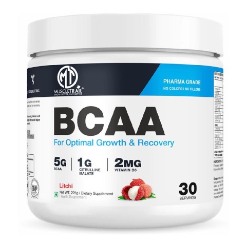 1 - Muscle Trail BCAA, 0.49 lb 30 Servings Litchi