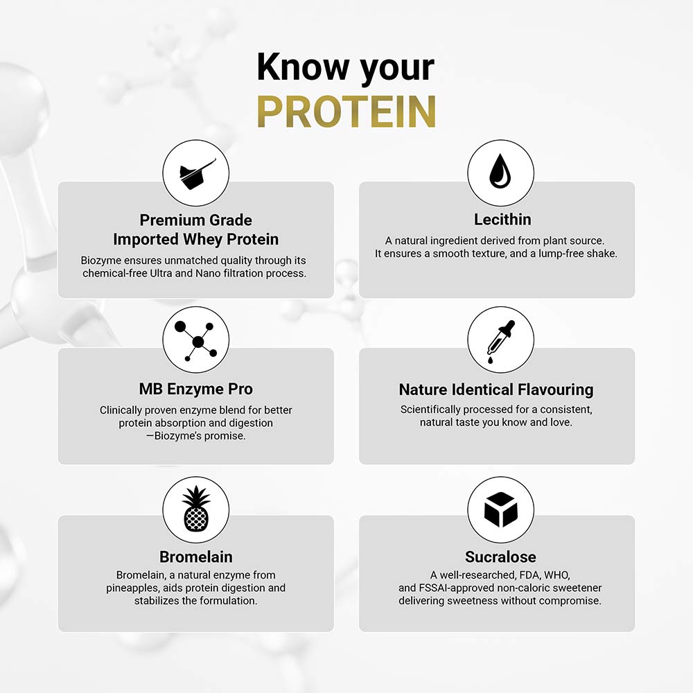 8 - MuscleBlaze Biozyme Performance Whey, 3.85 lb Rich Chocolate