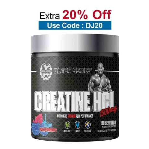 Dexter Jackson Black Series Creatine HCL,  Blue Raspberry  0.66 lb 
