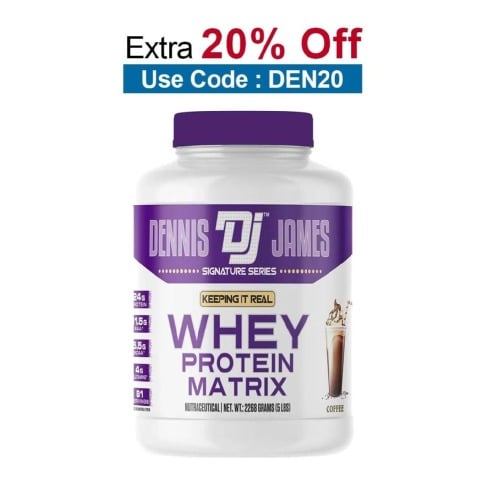 Dennis James Signature Series Whey Protein Matrix,  5 lb  Coffee 