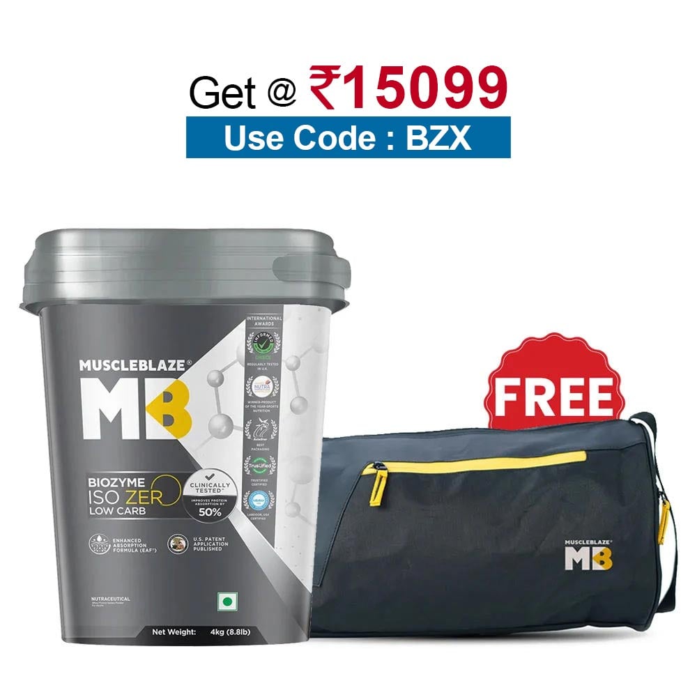 MuscleBlaze Biozyme Iso-Zero,  8.8 lb  Low Carb Ice Cream Chocolate 