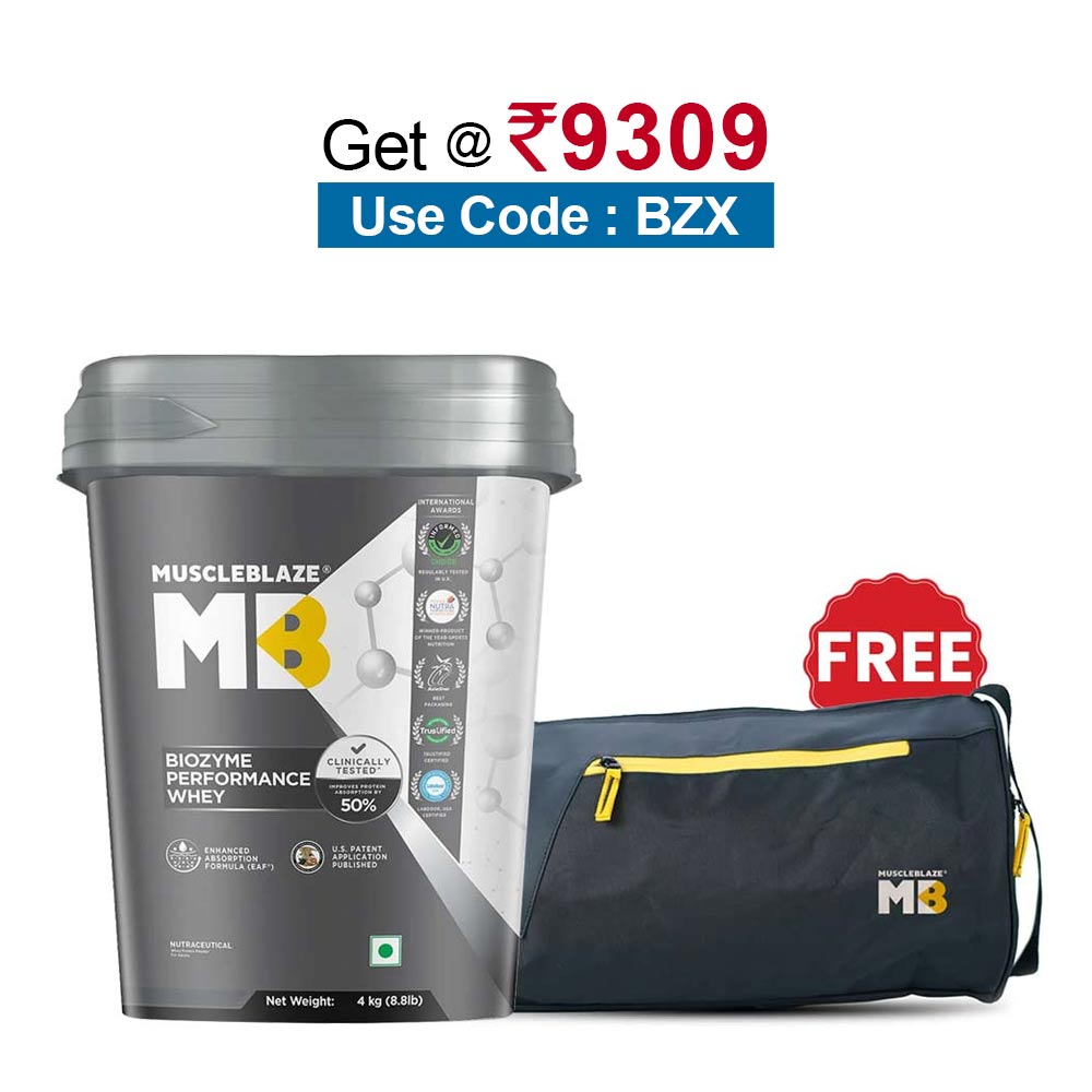 MuscleBlaze Biozyme Performance Whey, 8.8 lb Blue Tokai Coffee