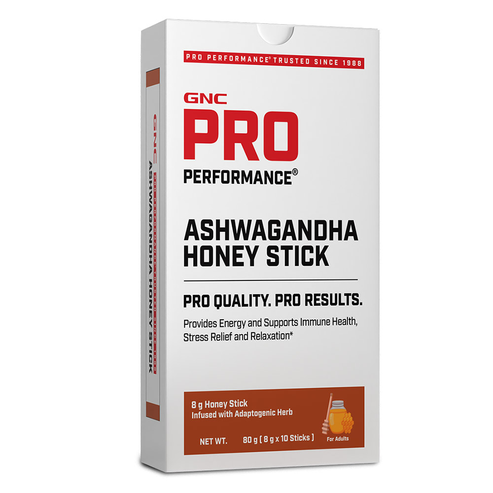 2 - GNC Pro Performance Ashwagandha Honey Stick,  10 sachets/pack 