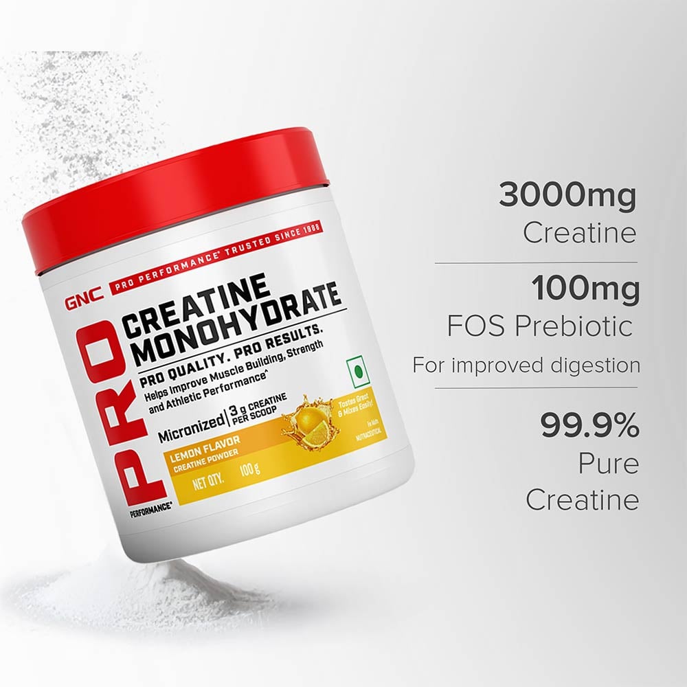 6 - GNC Pro Performance Pure Micronized Creatine Monohydrate,  Lemon  0.22 lb 