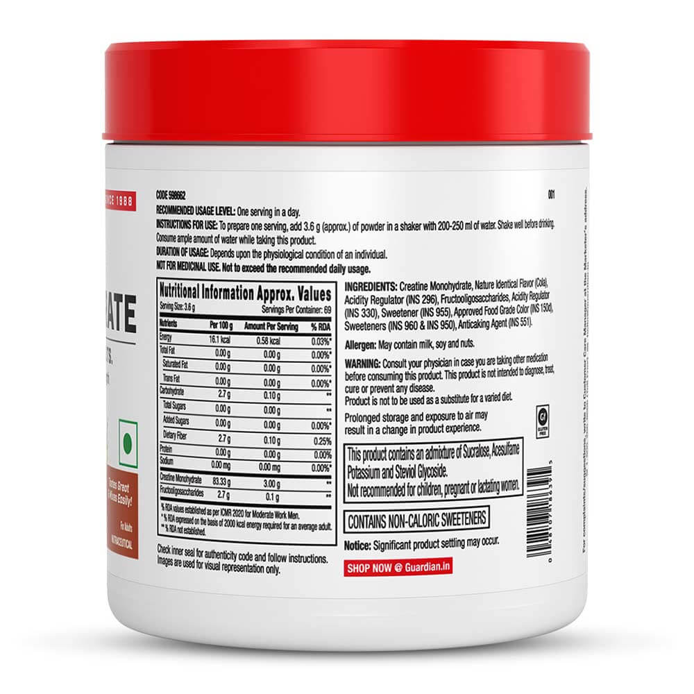 2 - GNC Pro Performance Pure Micronized Creatine Monohydrate,  Cola  0.55 lb 