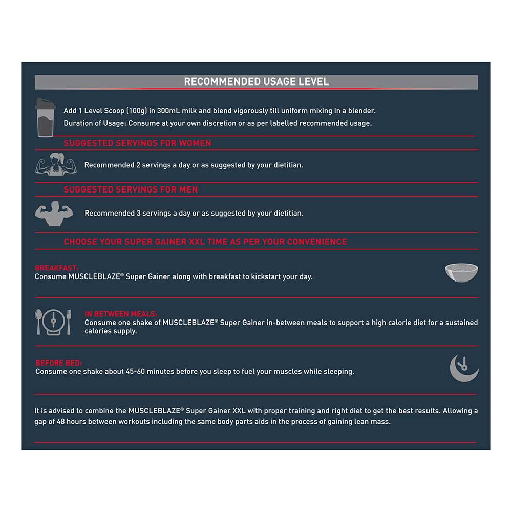 4 - MuscleBlaze Super Gainer XXL, 4.4 lb Chocolate