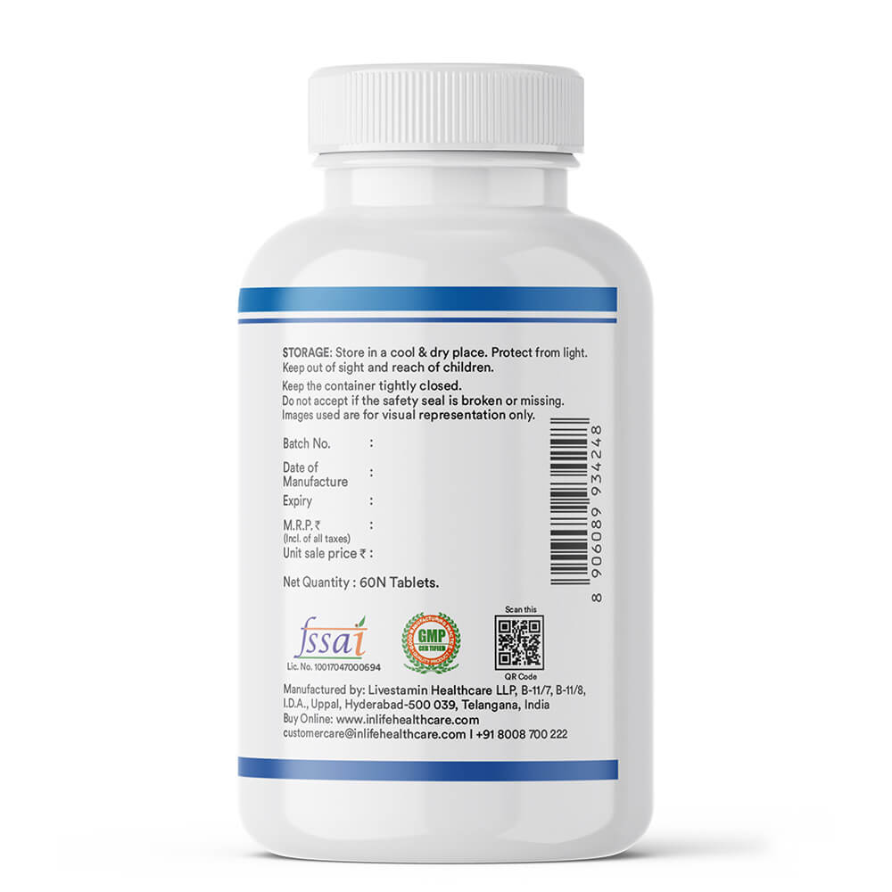 9 - INLIFE Magnesium Complex 5x 2000mg,  Unflavoured  60 tablet(s) 