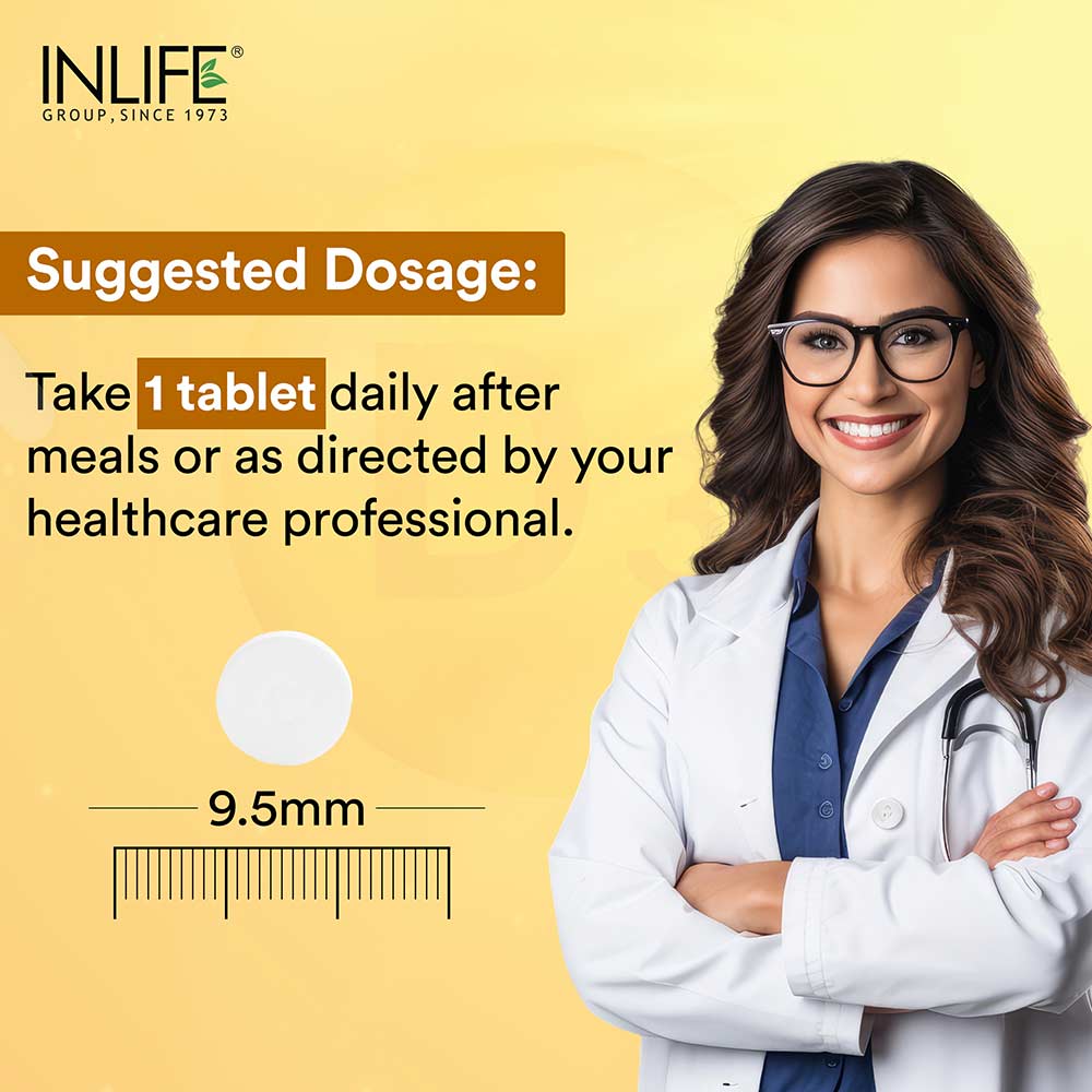 7 - INLIFE Plant Based Vitamin D3 (600 IU) +  K2 (MK7),  60 tablet(s)  Unflavoured 
