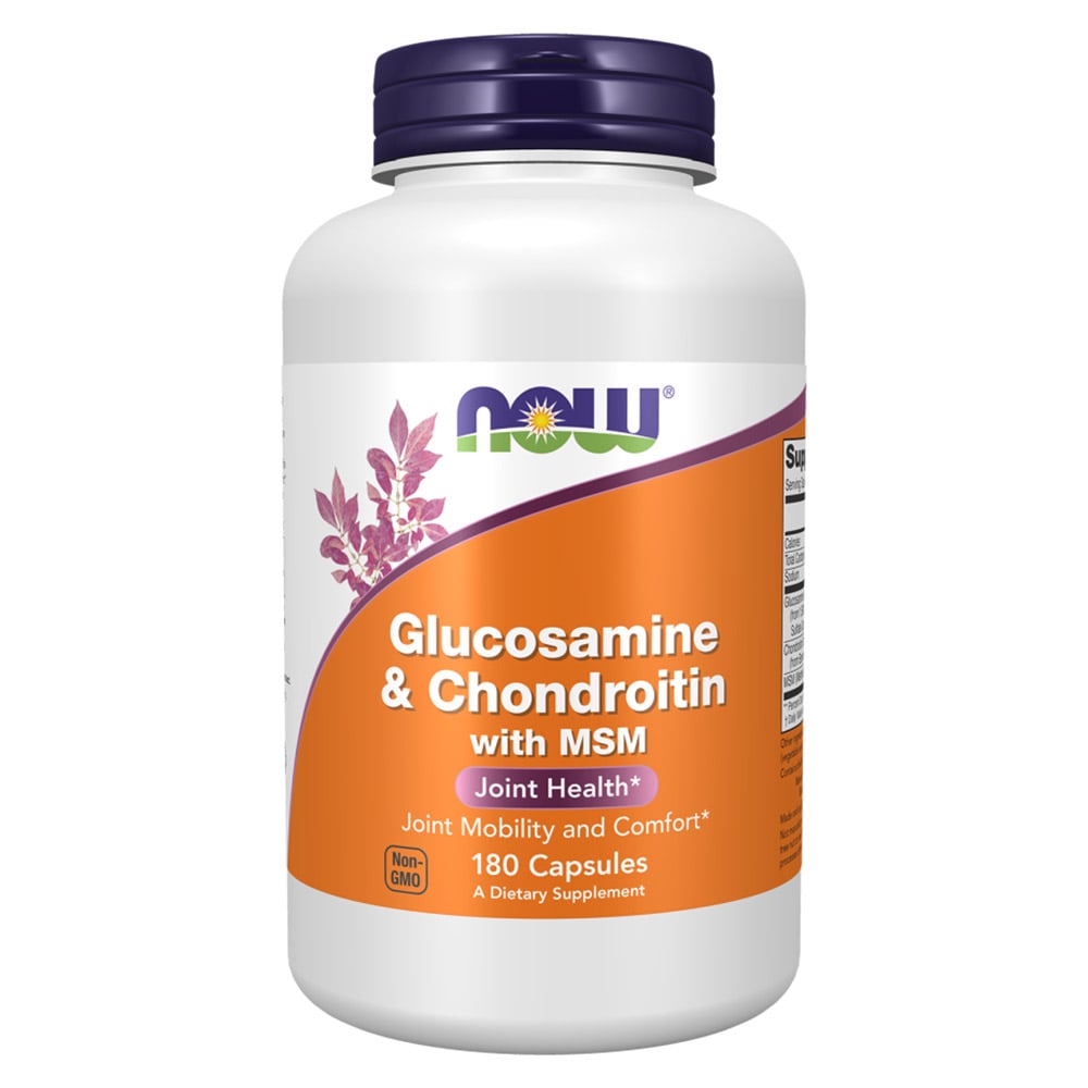 1 - Now Glucosamine & Chondroitin with MSM,  180 capsules 