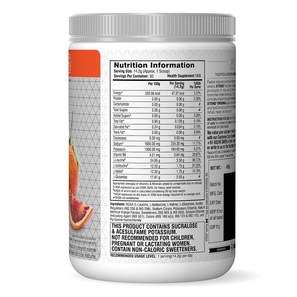 4 - Scivation Original BCAA, 0.94 lb 30 Servings Italian Blood Orange