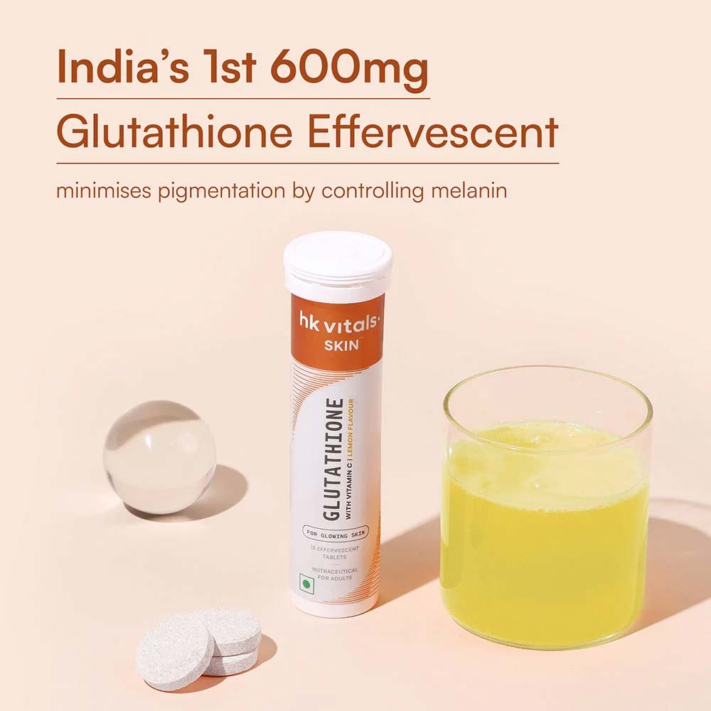 9 - HealthKart HK Vitals Glutathione Effervescent,  Lemon  30 tablet(s)
