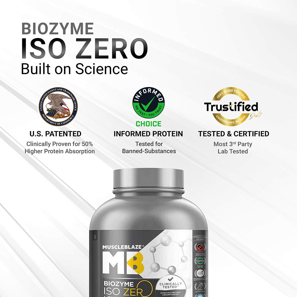 5 - MuscleBlaze Biozyme Iso-Zero, 4.4 lb Low Carb Tropical Mango