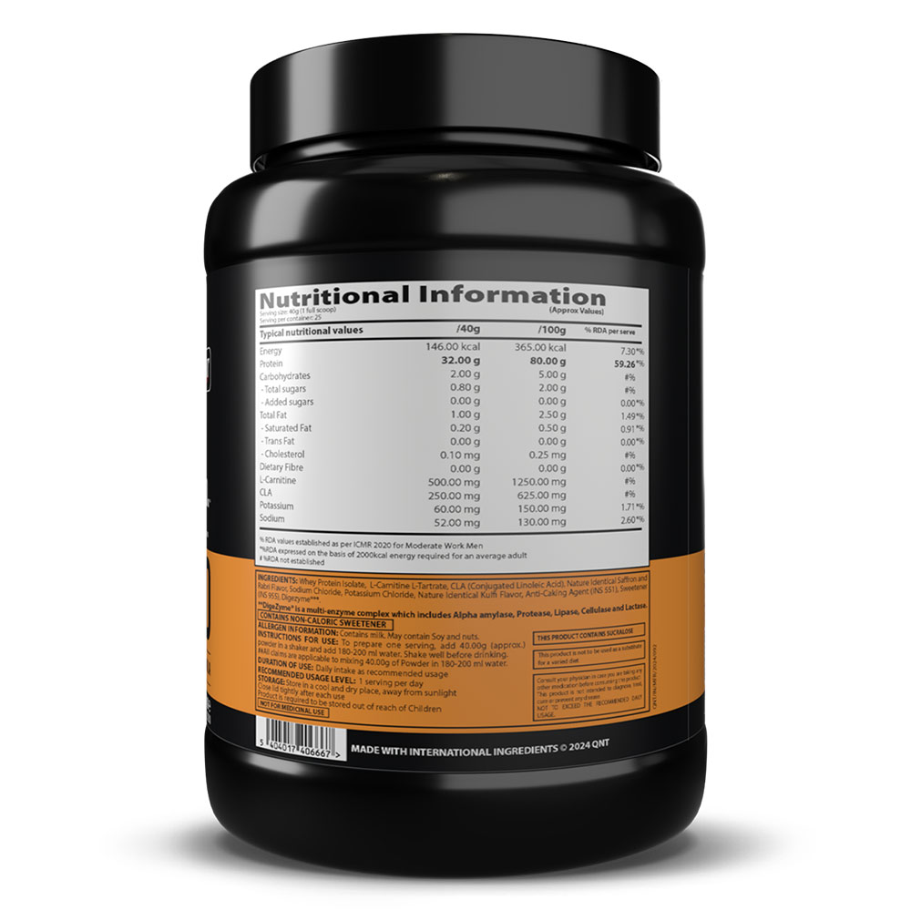 3 - QNT ISO Ripped,  2.2 lb  Kesar Malai Kulfi 